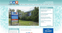 Desktop Screenshot of capefearclinic.org